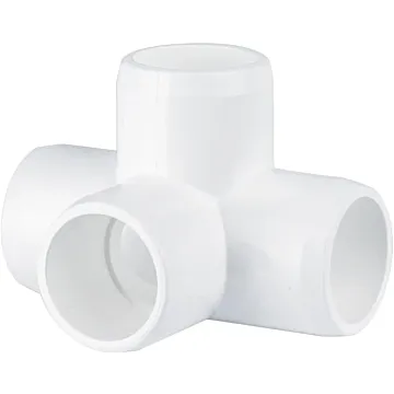 Circo Innovations 3/4 in PVC Furniture Grade 4-Way Side Outlet Tee