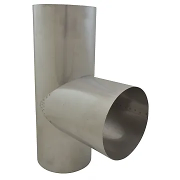 Tee 6 in 304 Stainless Steel Stove Pipe Tee