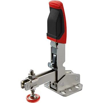 Bessey Tools Toggle Clamp, Vertical Handle, Flanged Base, 450 Lb.