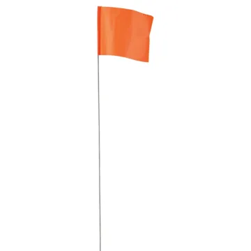 Empire 2.5 in. x 3.5 in. Glo Orange Flag Stakes