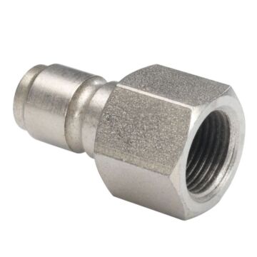BE 1/4" Quick Connect x 1/4" Female NPT Steel Plug