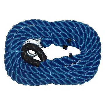 Custom Rope 20 ft 1 Hook and 1 Loop 12500 lb Tow Rope