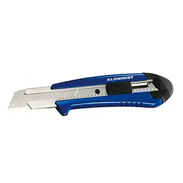 TAJIMA TOOL Rock Hard Aluminist®, auto lock blade lock, 3 x Rock Hard Blade™, blue