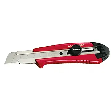 TAJIMA TOOL Rock Hard Aluminist®, dial lock blade lock, 3 x Rock Hard Blade™, red