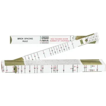 Lufkin Crescent Lufkin Red End 6 Ft. x 5/8 In. Brick Mason  Wood Rule, White