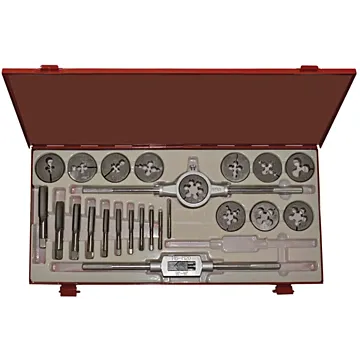 Alfa Tools 24PC CARBON STEEL METRIC TAP&ROUND DIE SET