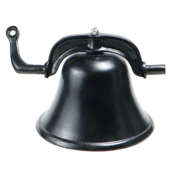 Temple Aluminum 15 in Aluminum Black Farm Bell