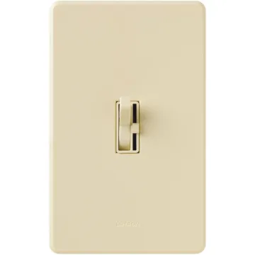Lutron Toggler Incandescent/Halogen/LED/CFL Ivory Slide Dimmer Switch