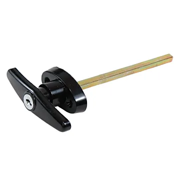 4-1/2 in T-Handle Lock, Black