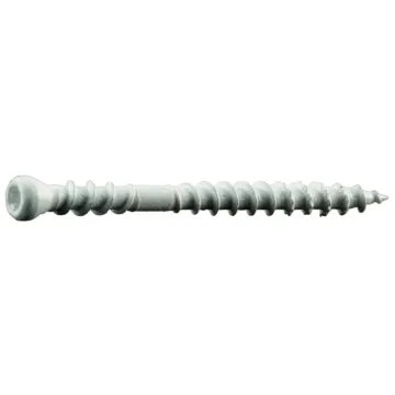 #8 x 2" Square Trim Head, Trim Head Screw, White, White (Bulk Box 1 lb)