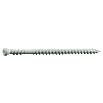 #8 x 3" Square Trim Head, Trim Head Screw, White, White (Bulk Box 5 lb)