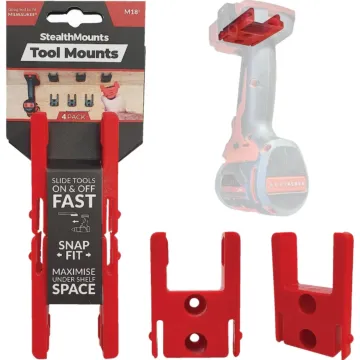 StealthMounts Tool Mounts for Milwaukee M18 (4-Pack)