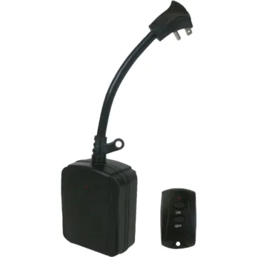 PowerZone Prime 80 Ft. Black Outdoor Wireless Switch with Remote Control