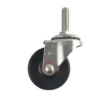 World Casters & Equipment Manufacturing 100 lb 2 in Soft Rubber Swivel Caster