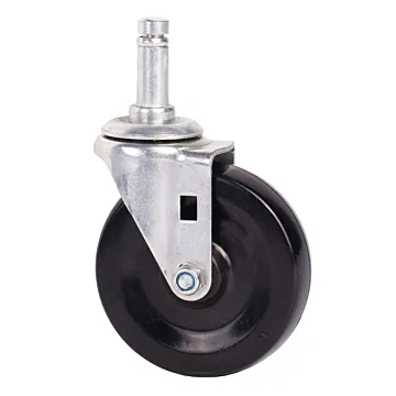 World Casters & Equipment Manufacturing 110 lb 3 in Soft Rubber Swivel Caster