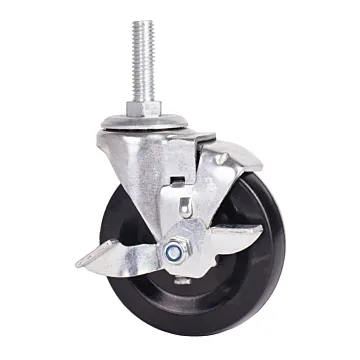World Casters & Equipment Manufacturing 110 lb 3 in Soft Rubber Swivel Caster