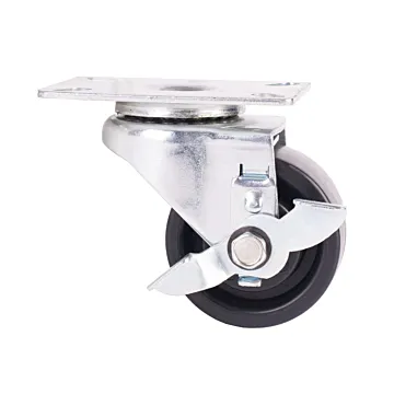 World Casters & Equipment Manufacturing 500 lb 3 in Duraplas (Polyolefin) Swivel Caster