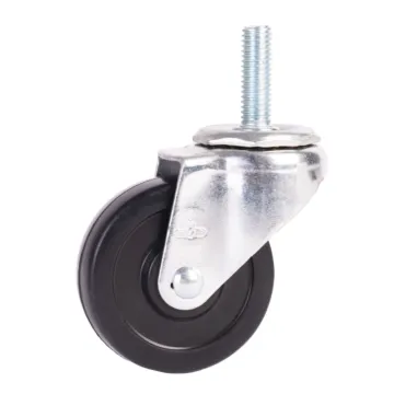 World Casters & Equipment Manufacturing 110 lb 3 in Soft Rubber Swivel Caster