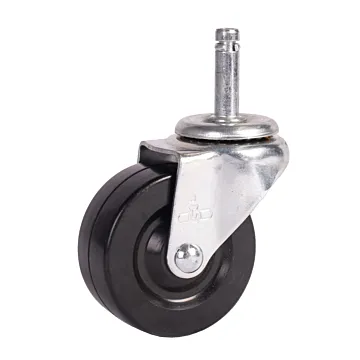 World Casters & Equipment Manufacturing 150 lb 3 in Soft Rubber Swivel Caster