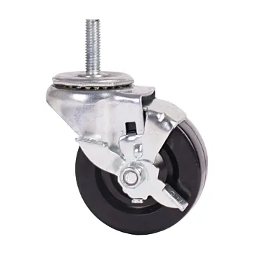 World Casters & Equipment Manufacturing 150 lb 3 in Soft Rubber Swivel Caster