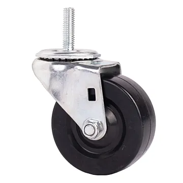 World Casters & Equipment Manufacturing 150 lb 3 in Soft Rubber Swivel Caster