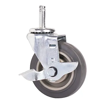 World Casters & Equipment Manufacturing 250 lb 4 in Thermoplastic Rubber Pneumatic Swivel Caster
