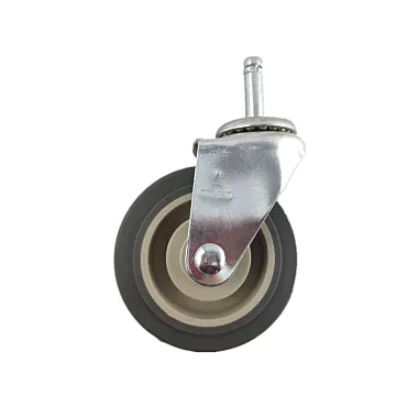 World Casters & Equipment Manufacturing 250 lb 4 in Thermoplastic Rubber Swivel Caster