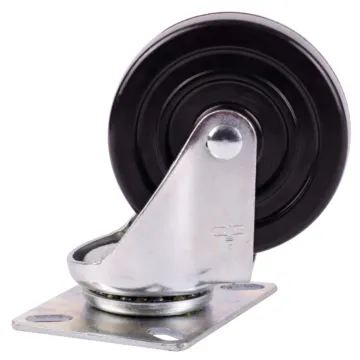 World Casters & Equipment Manufacturing 170 lb 4 in Soft Rubber Swivel Caster