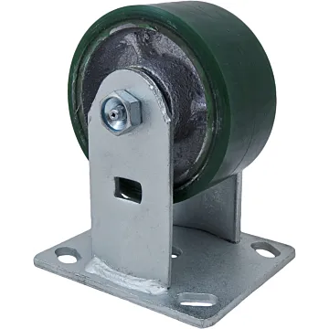 World Casters & Equipment Manufacturing 800 lb 4 in Polyurethane on Cast Iron Rigid Caster