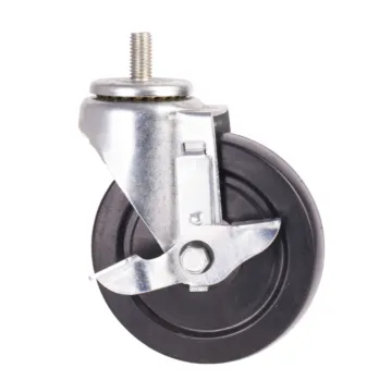 World Casters & Equipment Manufacturing 280 lb 5 in Hard Rubber Swivel Caster
