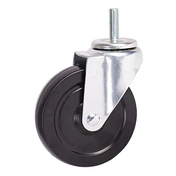 World Casters & Equipment Manufacturing 280 lb 5 in Hard Rubber Swivel Caster
