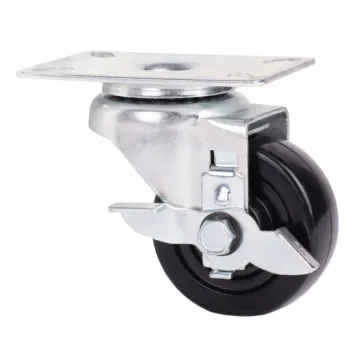 World Casters & Equipment Manufacturing 150 lb 3 in Soft Rubber Swivel Caster