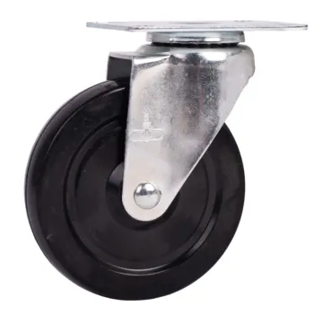 World Casters & Equipment Manufacturing 200 lb 5 in Soft Rubber Swivel Caster