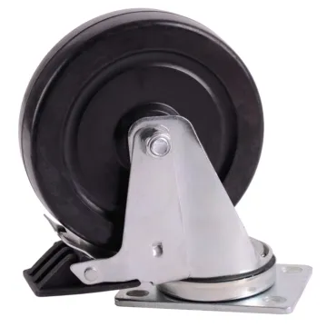 World Casters & Equipment Manufacturing 200 lb 5 in Soft Rubber Swivel Caster