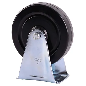 World Casters & Equipment Manufacturing 200 lb 5 in Soft Rubber Rigid Caster
