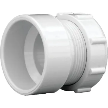 Charlotte Pipe 1-1/2 In. x 1-1/2 In. or 1-1/4 In. Hub x Tubular PVC Waste Adapter