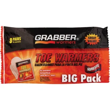 GRABBER Grabber One Size Fits All Toe Warmer (8-Pack)