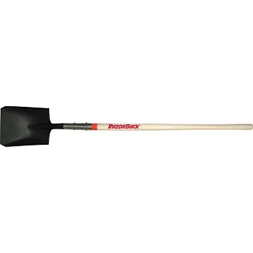 Razor-Back Square Point Shovel with Dual Rivet Wood Handle