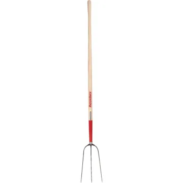 Razor-Back 48 In. Wood Handle Forged Hay Pitch Fork (3-Tine)