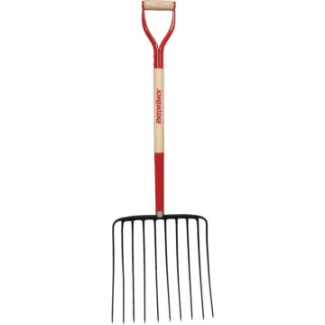 Razor-Back 30 In. D-Grip Wood Handle Forged Ensilage Pitch Fork (10-Tine)