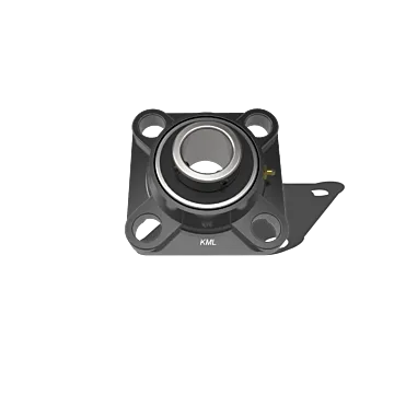 KML Premium 4 Bolt Flange  Bearing, 1-1/8" Set Screw Lock, Extended Race UCF20618