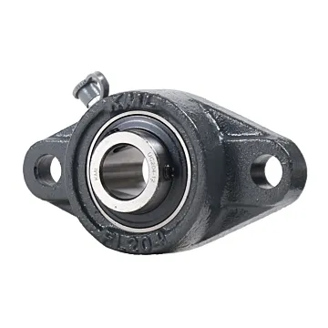 KML Standard  2 Bolt Flange  Bearing, 3/4" Set Screw Lock, Extended Race UCFL20412