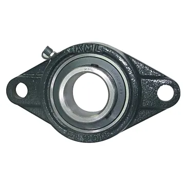 KML Standard  2 Bolt Flange  Bearing, 1" Set Screw Lock, Extended Race UCFL20516