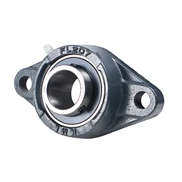 KML Standard  2 Bolt Flange  Bearing, 1-3/8" Set Screw Lock, Extended Race UCFL20722
