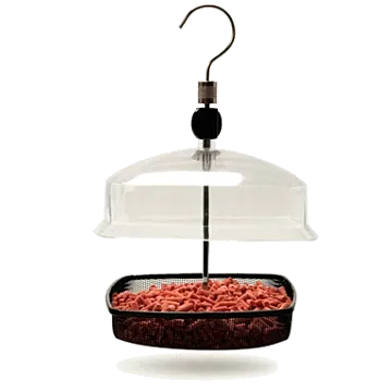 Unipet PMF1 Premium Domed 2 oz Dried Mealworm Premium Domed Feeder
