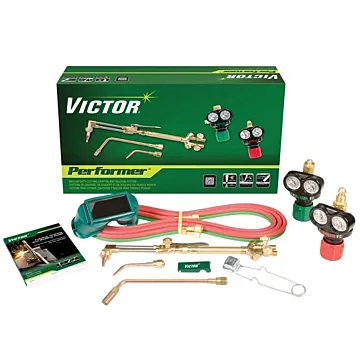 Victor Technology Victor®Performer®/EDGE™ 2.0 Medium Duty Acetylene Cutting/Heating/Welding Outfit CGA-540/CGA-510