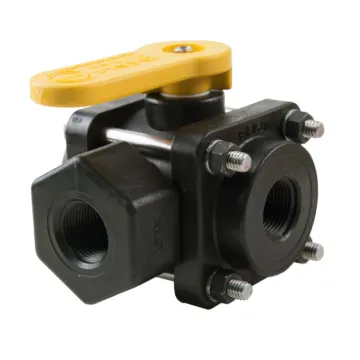 Polypropylene 3-Way Side Load Valve