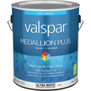 Valspar Medallion Plus Interior Paint & Primer (Flat - Ultra White) 1 gal