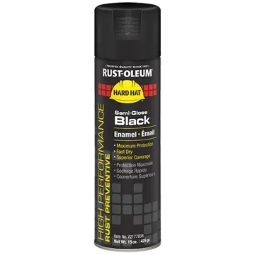 Rust-Oleum High Performance - V2100 System Enamel Spray Paint - Colors - Semi-Gloss Black