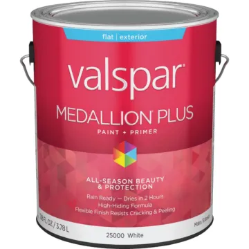 Valspar Medallion Plus Exterior Paint & Primer (Flat - White) 1 gal